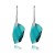 Premium quality Swarovski elements sea blue luxury earrings for women